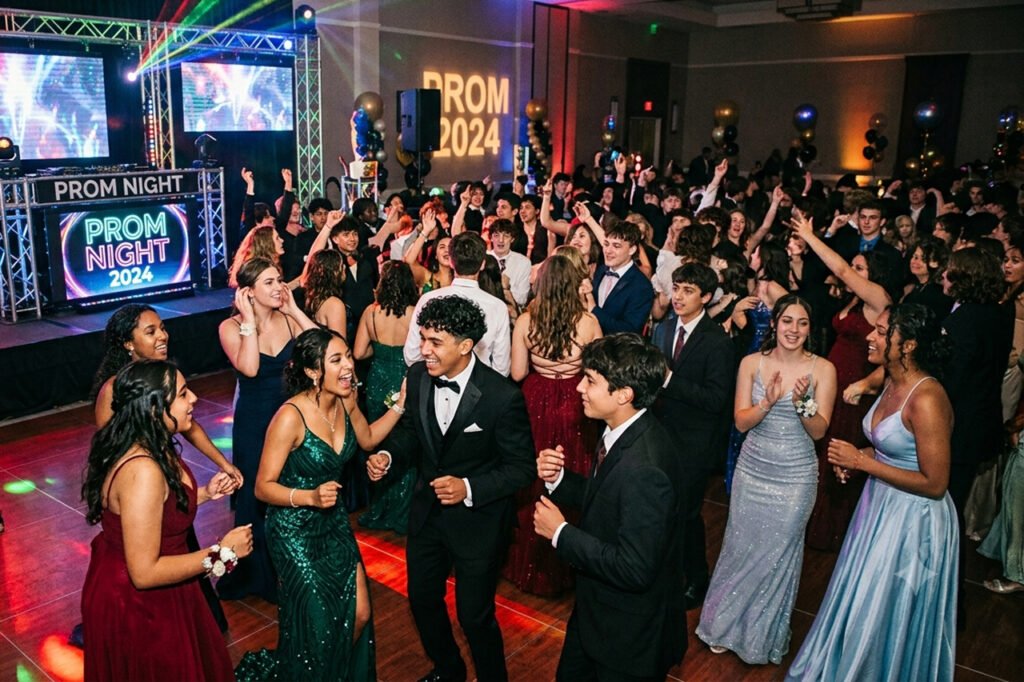 The prom experience with the visual experience enhancement