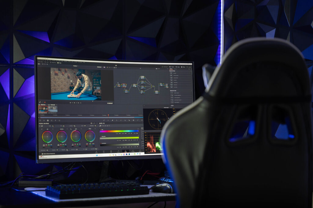 Video editing studio