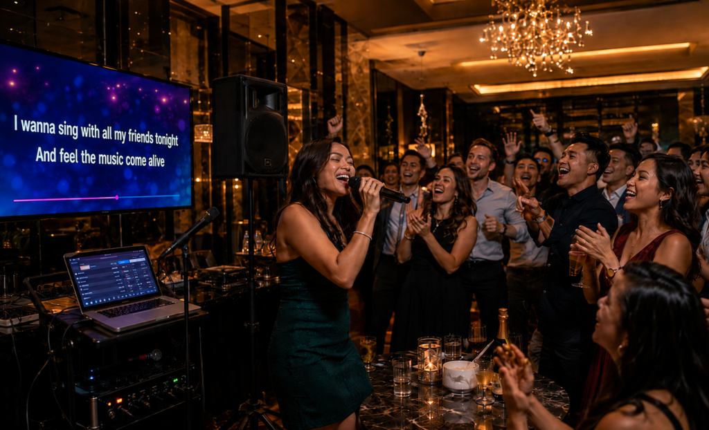 Karaoke Stand Alone With Guests Monitor